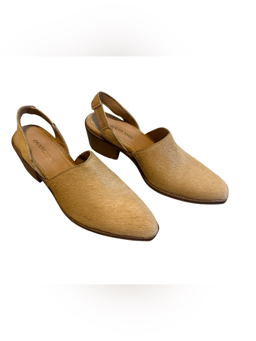 Overland Women's Gina Hair-On Calfskin Leather Mules Size 39/ US 9 - Picture 7 of 9